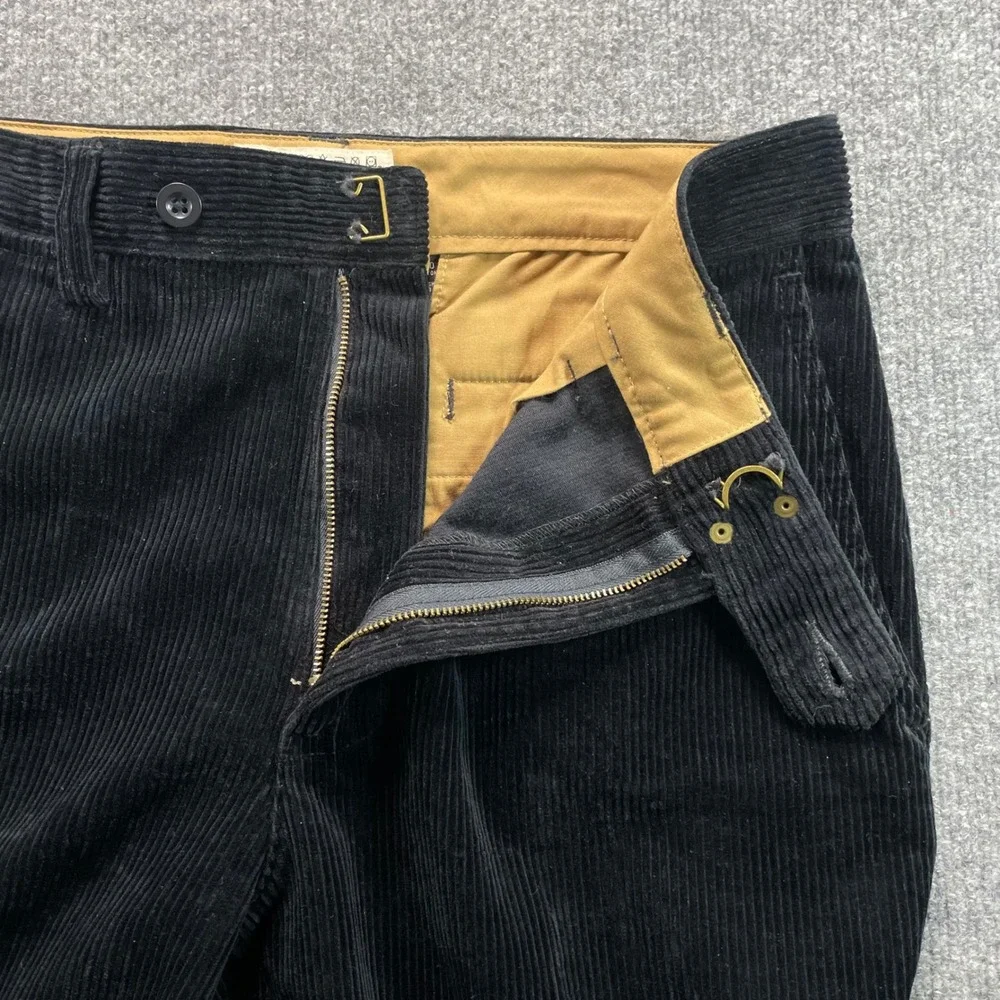 Gap Corduroy Pants Men's 34x30 Black Wide Wale Cotton Khaki